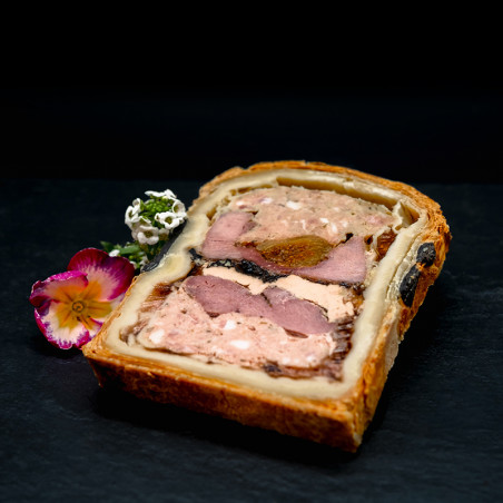 Pâté en croûte canard figue foie gras