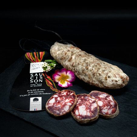 Saucisson de porc noir de bigorre